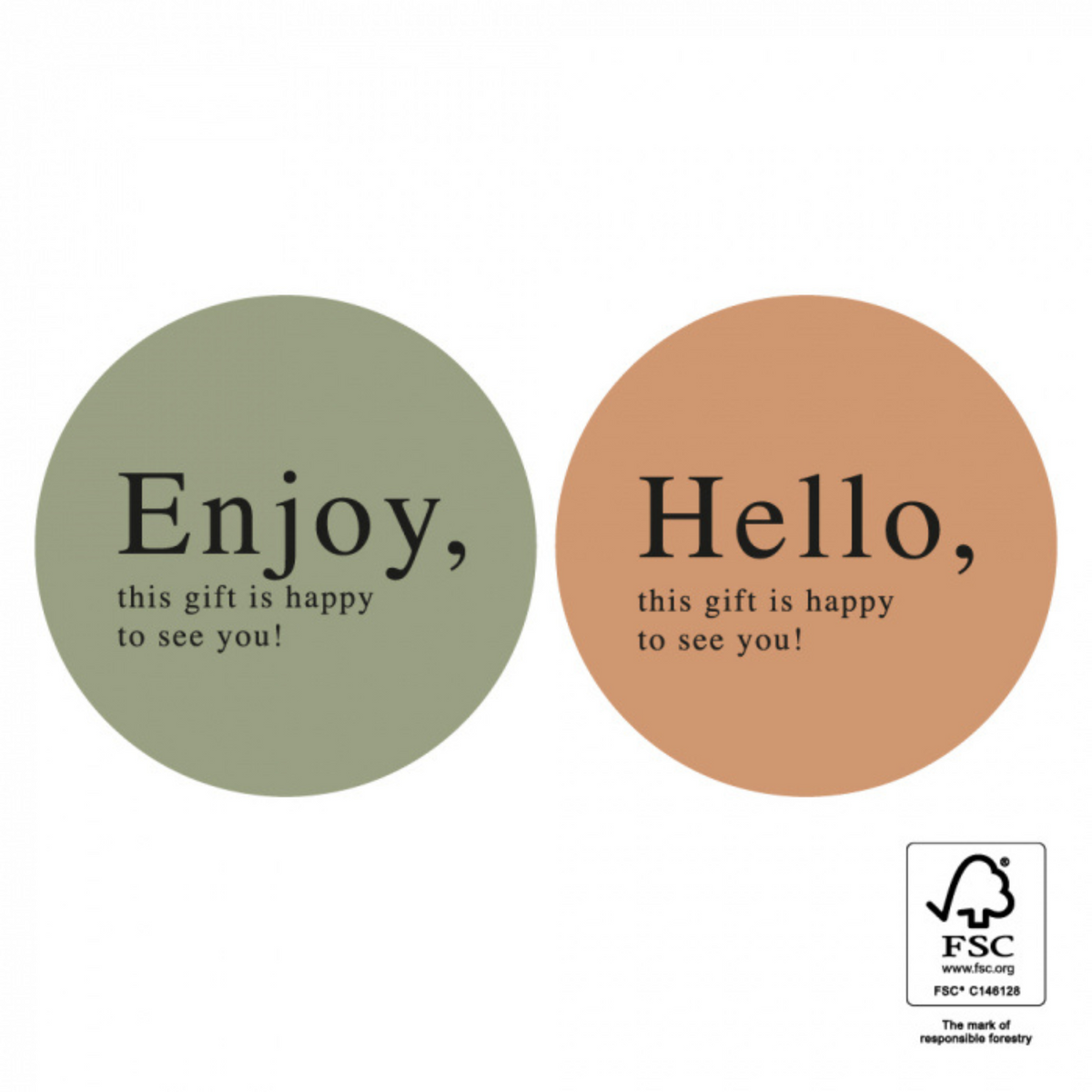 Sticker "Enjoy & Hello"