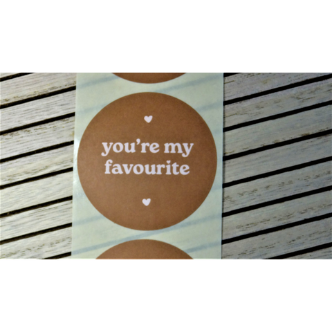Sticker "you're my favourite"